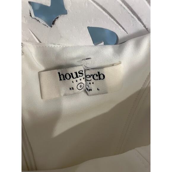 House of CB Alicia White Floral Midi Sundress Size Small - Picture 7 of 10